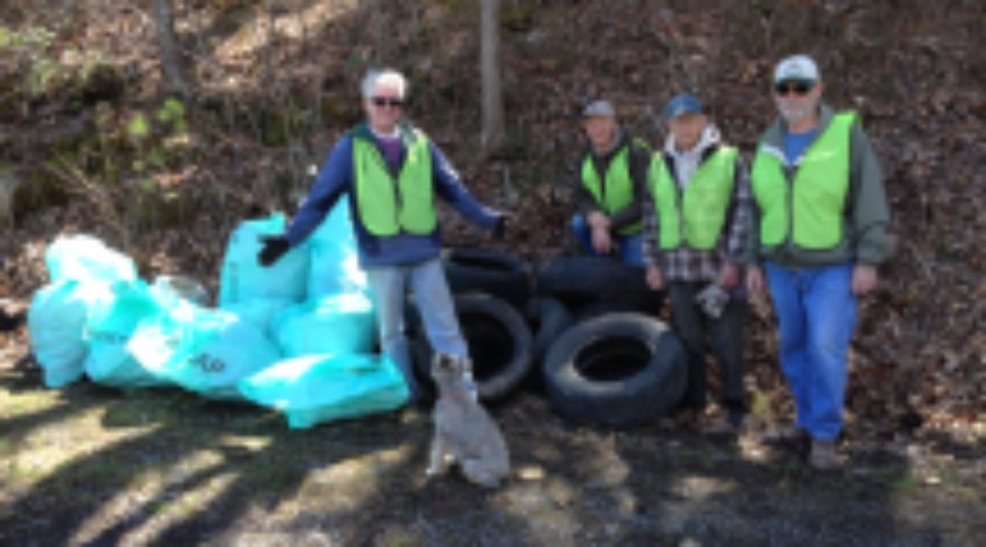 SCWA Cleans up part of Sleepy Creek in the 2015 “Make It Shine” campaign
